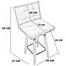 Kit 2 Banqueta Grace Para Cozinha Gourmet Ou Balcão Área Gourmet Pés Palito Corino - 6