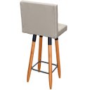 Ver imagem 5 de Kit 2 Banqueta Grace para Cozinha Gourmet ou Balcão Área Gourmet Pés Palito Tecido Corino