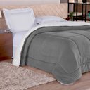 Ver imagem 1 de Coberdrom Queen Alaska Sherpa Dupla Face Cinza.