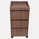 Ver imagem 1 de Carrinho Auxiliar Gaveteiro Profissional  Madeira MDF com 3 Gaveteiro - Amadeirado