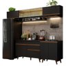 Armário de Cozinha Completa 260cm Preto Reims Madesa 11 - 3