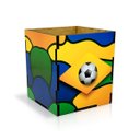 Ver imagem 2 de 3 Caixinhas Porta Treco Mdf Premium Lembrancinha Brasil Copa