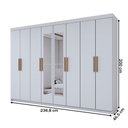 Ver imagem 4 de Guarda-roupa Casal Aurora 8 Portas 4 Gavetas com Espelho - Panorama Móveis