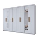 Ver imagem 7 de Guarda-roupa Casal Aurora 8 Portas 4 Gavetas com Espelho - Panorama Móveis