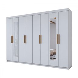 Guarda-roupa Casal Aurora 8 Portas 4 Gavetas com Espelho - Panorama Móveis - 7