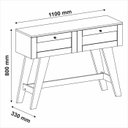 Ver imagem 3 de Aparador 2 Portas 110 Cm Sala Estar 4674 Cinamomo Off White Arly