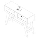 Ver imagem 5 de Aparador 2 Portas 110 Cm Sala Estar 4674 Cinamomo Off White Arly