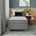 Ver imagem 2 de Cama Box Solteirão Gladiador Mola Ensacada Individual Acoplado Cinza Softflex