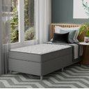 Ver imagem 1 de Cama Box Solteirão Gladiador Mola Ensacada Individual Acoplado Cinza Softflex