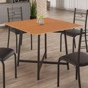 Ver imagem 2 de Mesa Quadrada 90x90cm Modelo Festa - Base Preto Fosco