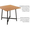 Ver imagem 6 de Mesa Quadrada 90x90cm Modelo Festa - Base Preto Fosco