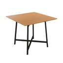 Ver imagem 1 de Mesa Quadrada 90x90cm Modelo Festa - Base Preto Fosco
