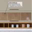 Ver imagem 6 de Cozinha Completa Modulada 100% MDF 6 Peças 12 Portas 4 Gavetas e Vidro 354cm Vicenza Espresso Móveis Amêndoa/Off White