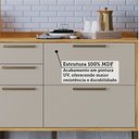 Ver imagem 5 de Cozinha Completa Modulada 100% MDF 6 Peças 12 Portas 4 Gavetas e Vidro 354cm Vicenza Espresso Móveis Amêndoa/Off White