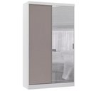 Ver imagem 1 de Guarda-roupa Modulado 134,5cm com Espelho 2 Portas de Correr 3 Gavetas Alpes Luciane