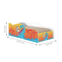 Mini Cama Fun Surfista Infantil com Colchão - 4