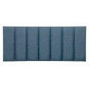 Ver imagem 2 de Cabeceira Casal Linho Azul Placa Modulada Estofada Ripada Adesiva