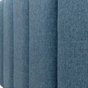 Ver imagem 4 de Cabeceira Casal Linho Azul Placa Modulada Estofada Ripada Adesiva