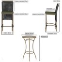 Ver imagem 2 de Mesa Bistro e 2 Banquetas Roma Fendi Corda Náutica 13 Trama Original