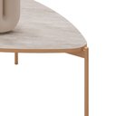 Ver imagem 4 de Mesa de Centro com Tampo Triangular e Pés em Metal Dourado Lina Quartzo - Mabe Magazine