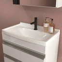 Ver imagem 4 de Kit Gabinete de Banheiro com Lavatório e Armário 50cm Movel na Caixa