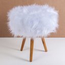 Ver imagem 2 de Kit com 2 Puff Turim Pés Palito Pelo Branco - Salaone