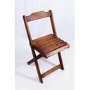 Ver imagem 3 de Conjunto Mesa de Madeira Dobrável com 2 Cadeiras - Imbuia