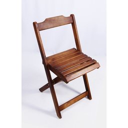 Conjunto Mesa de Madeira Dobrável com 2 Cadeiras - Imbuia - 3
