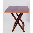 Ver imagem 2 de Conjunto Mesa de Madeira Dobrável com 2 Cadeiras - Imbuia