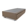 Cama Box Bicama Auxiliar Solteiro Corino Espuma 8cm 40x88x188 Bege - 2