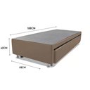 Ver imagem 3 de Cama Box Bicama Auxiliar Solteiro Corino Espuma 8cm 40x88x188 Bege