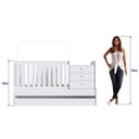 Ver imagem 5 de Berço Cama Multifuncional com Auxiliar Branco Completa Móveis