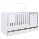 Ver imagem 1 de Berço Cama Multifuncional com Auxiliar Branco Completa Móveis