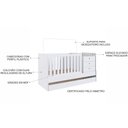 Ver imagem 4 de Berço Cama Multifuncional com Auxiliar Branco Completa Móveis