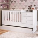Ver imagem 2 de Berço Cama Multifuncional com Auxiliar Branco Completa Móveis