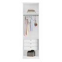 Ver imagem 2 de Guarda-roupa Modular 2 Portas Reflecta com Gavetas 90cm Altezza