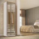 Ver imagem 1 de Guarda-roupa Modular 2 Portas Reflecta com Gavetas 90cm Altezza