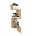 Ver imagem 2 de Prateleira de Canto 80 Cm Natural [f031]