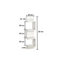 Ver imagem 4 de Prateleira de Canto 80 Cm Natural [f031]