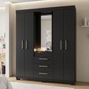 Ver imagem 2 de Guarda-roupa Sereno - Mdp 4 Portas e 3 Gavetas - Fiorello