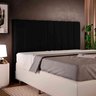 Cabeceira Cama Box Queen Dubai 1,60cm - Suede Preto - 4