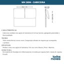 Ver imagem 5 de Cabeceira MH-2694 Herval Estofado Casal para Colchão 138 cm sem luminária Linho Cinza C