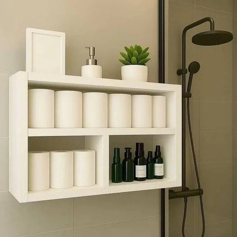 Nicho Retangular com Divisória MDF Branco
