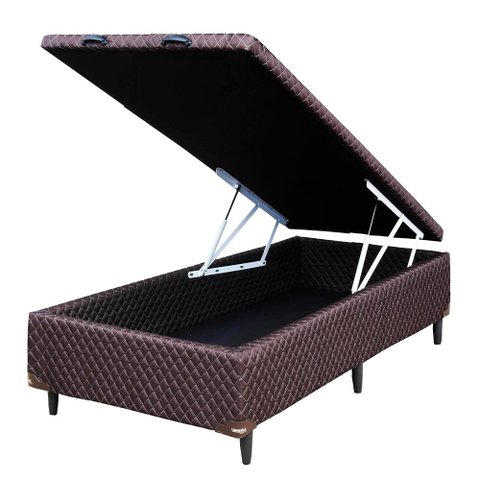 Base Box Baú Para Colchão Solteiro Thor Umaflex 188cm x 88cm