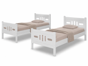 Ver imagem 6 de Beliche Solteiro Esmeralda MDF com 2 Colchões D23 Guarda Corpo Escada Central Converte em 2 Camas