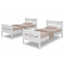 Ver imagem 6 de Beliche Solteiro Esmeralda MDF com 2 Colchões D23 Guarda Corpo Escada Central Converte em 2 Camas