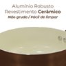 Caçarola Antiaderente Cerâmica de Indução Marrom Roma Plus 20cm - Casambiente - 4