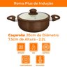 Caçarola Antiaderente Cerâmica de Indução Marrom Roma Plus 20cm - Casambiente - 7