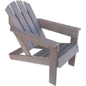 Cadeira Adirondack Madeira Plástica Maciça Marrom Lanci Lc-09
