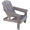 Cadeira Adirondack Madeira Plástica Maciça Marrom Lanci Lc-09 - 1